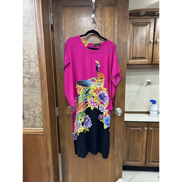 Vintage Puri Kencana Batik Halus Floral Dress Retro Gown, one size - Picture 1 of 5